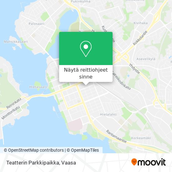 Teatterin Parkkipaikka kartta
