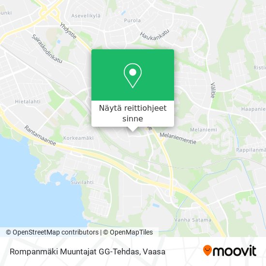 Rompanmäki Muuntajat GG-Tehdas kartta