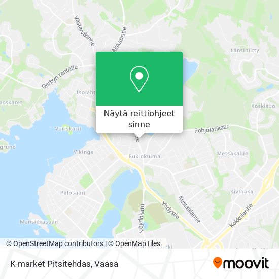 K-market Pitsitehdas kartta