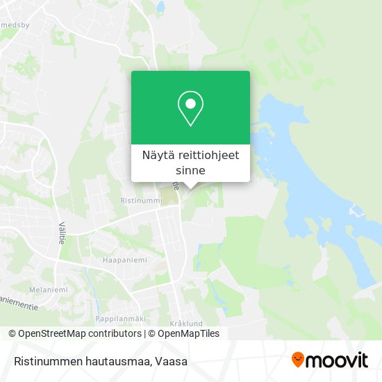 Ristinummen hautausmaa kartta