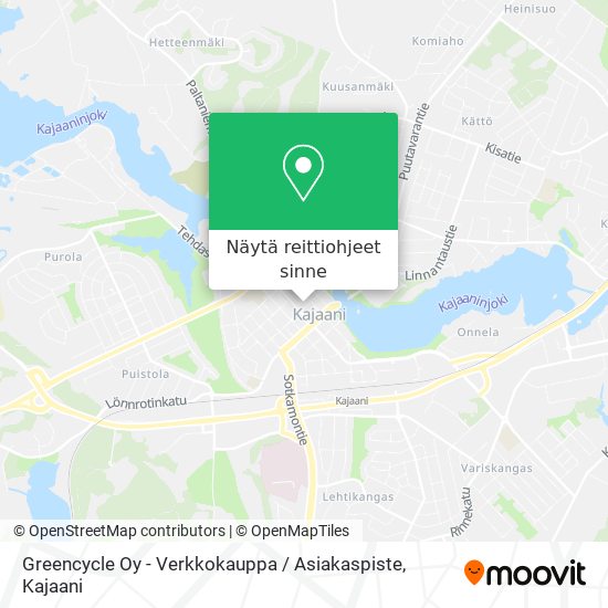 Greencycle Oy - Verkkokauppa / Asiakaspiste kartta