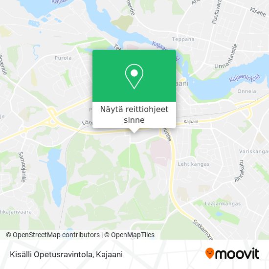 Kisälli Opetusravintola kartta