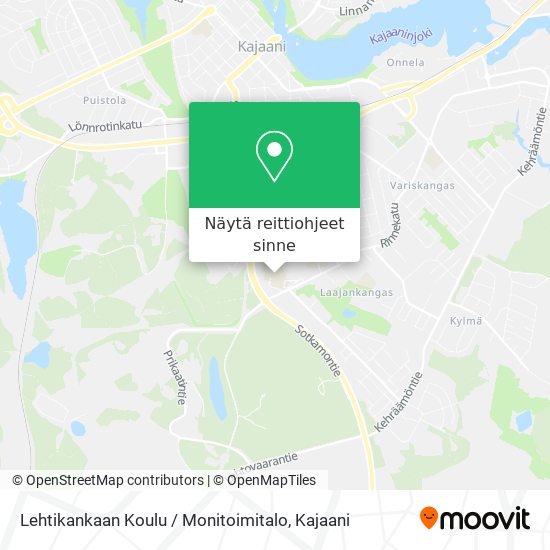 Kuinka päästä kohteeseen Lehtikankaan Koulu / Monitoimitalo paikassa Kajaani  kulkuvälineellä Bussi?