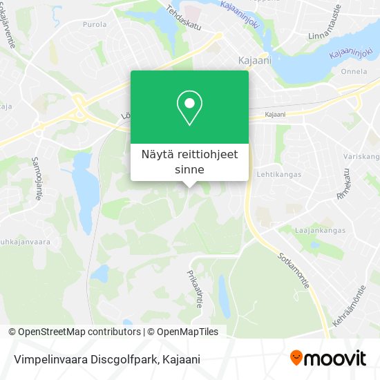 Vimpelinvaara Discgolfpark kartta