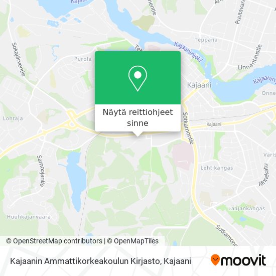 Kajaanin Ammattikorkeakoulun Kirjasto kartta