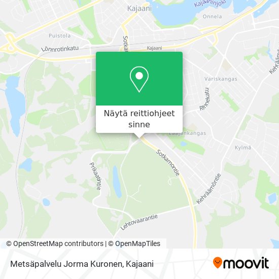 Metsäpalvelu Jorma Kuronen kartta