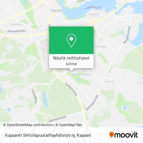 Kajaanin Siirtolapuutarhayhdistys ry kartta