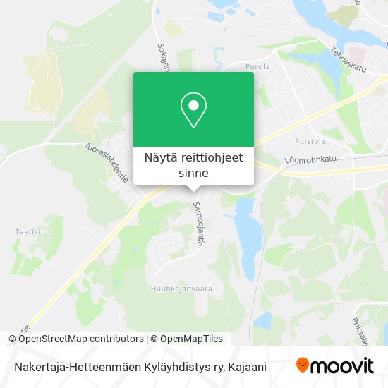 Nakertaja-Hetteenmäen Kyläyhdistys ry kartta