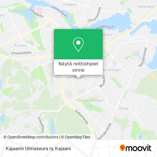 Kajaanin Uimaseura ry kartta