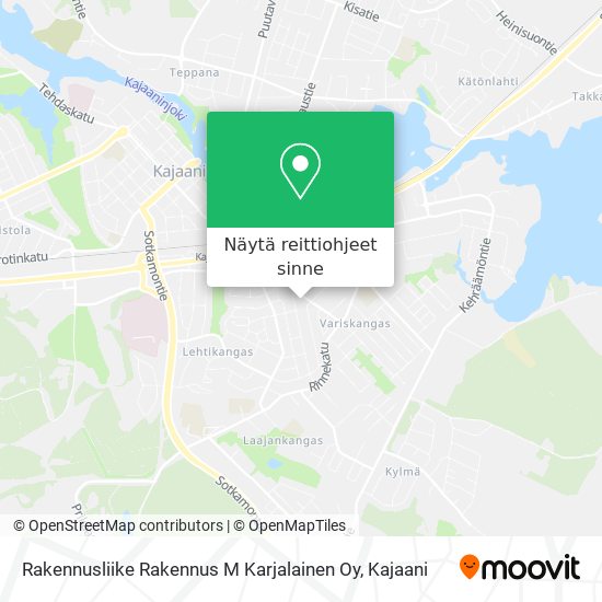 Rakennusliike Rakennus M Karjalainen Oy kartta