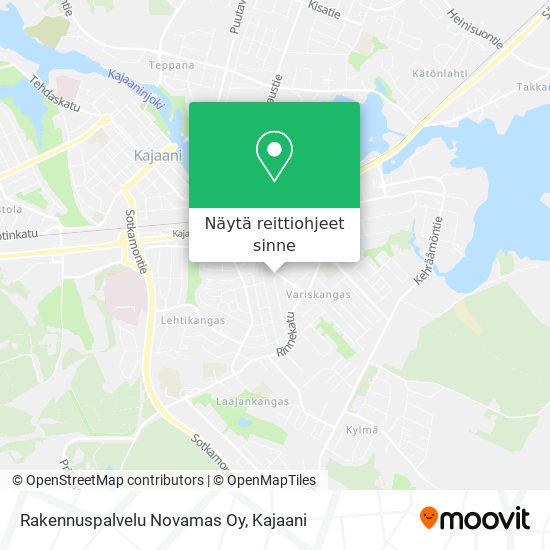 Rakennuspalvelu Novamas Oy kartta