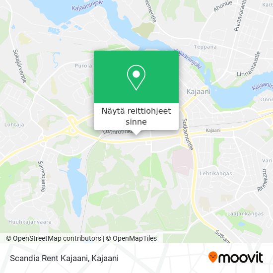 Scandia Rent Kajaani kartta