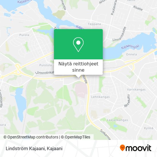 Lindström Kajaani kartta