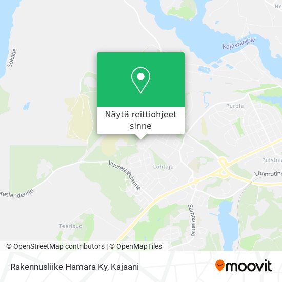 Rakennusliike Hamara Ky kartta