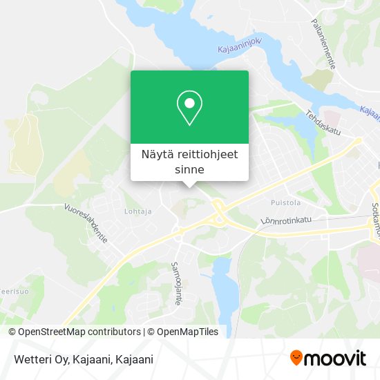 Wetteri Oy, Kajaani kartta