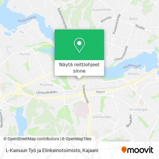 L-Kainuun Työ ja Elinkeinotoimisto kartta