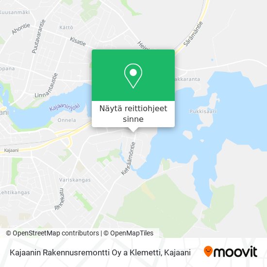 Kajaanin Rakennusremontti Oy a Klemetti kartta