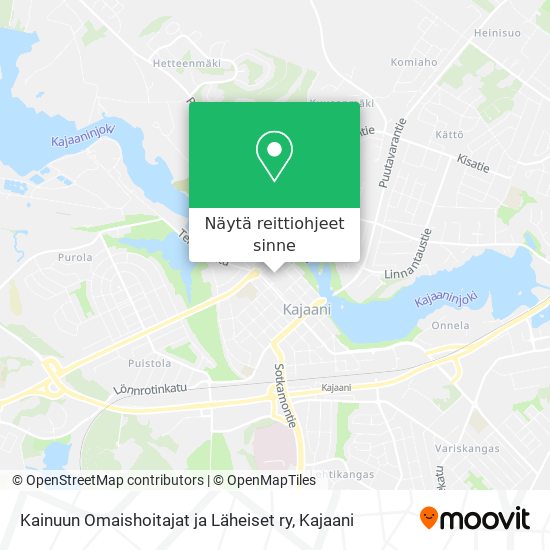 Kainuun Omaishoitajat ja Läheiset ry kartta