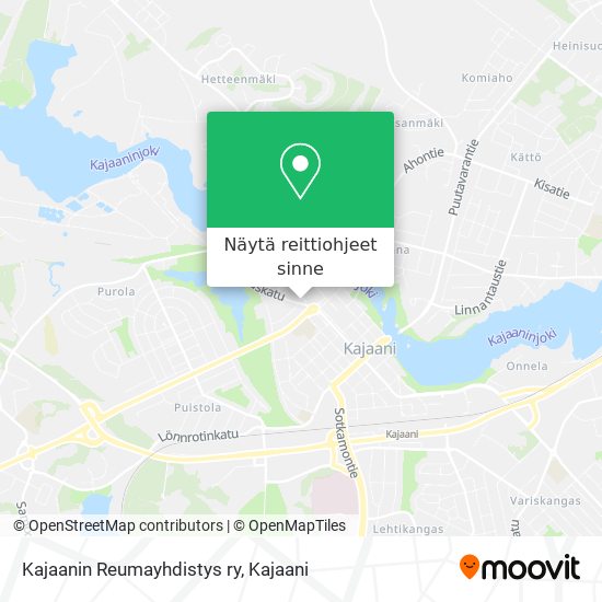 Kajaanin Reumayhdistys ry kartta