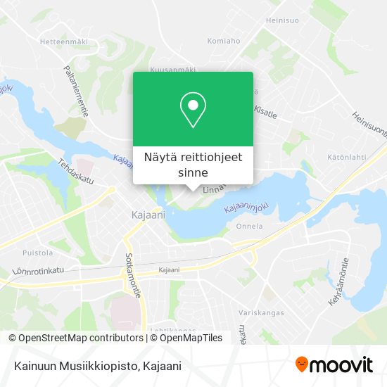 Kainuun Musiikkiopisto kartta