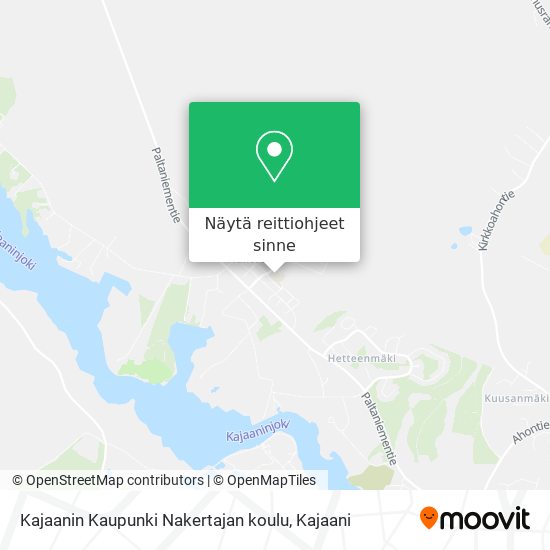 Kajaanin Kaupunki Nakertajan koulu kartta