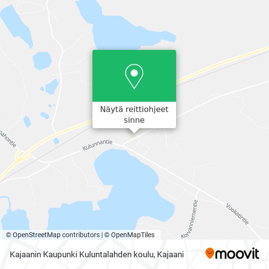 Kajaanin Kaupunki Kuluntalahden koulu kartta