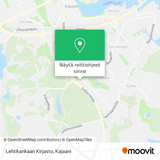 Lehtikankaan Kirjasto kartta