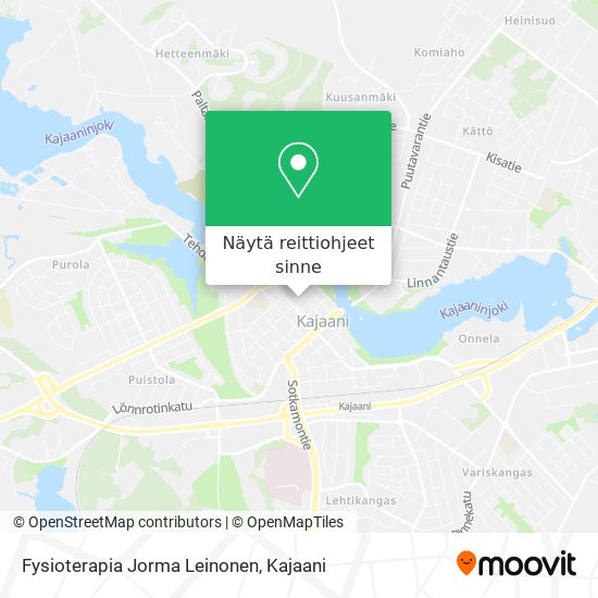 Fysioterapia Jorma Leinonen kartta