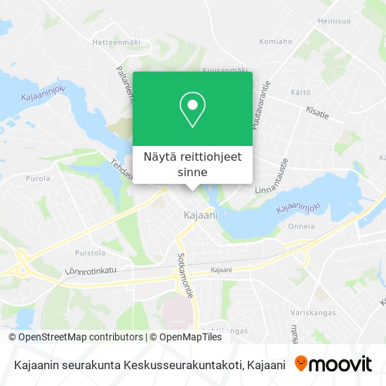 Kajaanin seurakunta Keskusseurakuntakoti kartta