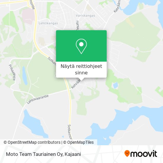 Moto Team Tauriainen Oy kartta