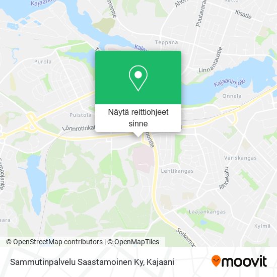 Sammutinpalvelu Saastamoinen Ky kartta