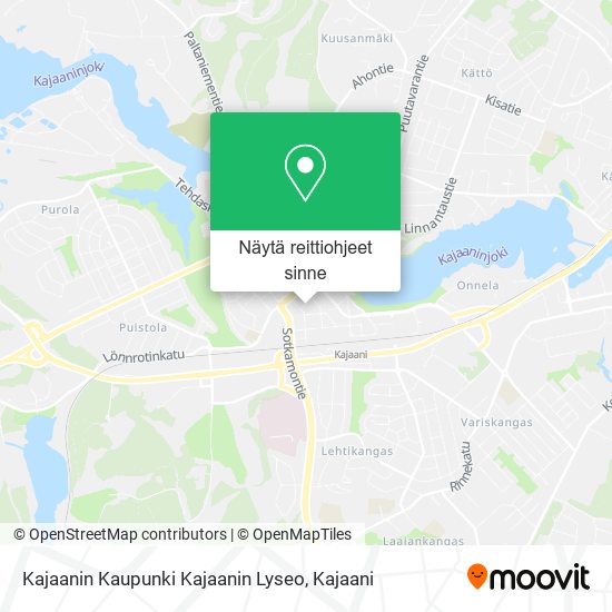 Kajaanin Kaupunki Kajaanin Lyseo kartta