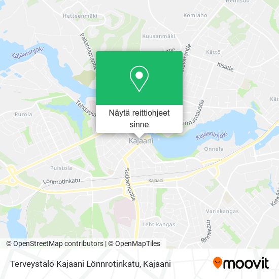 Terveystalo Kajaani Lönnrotinkatu kartta