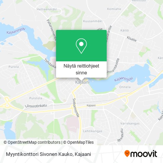 Myyntikonttori Sivonen Kauko kartta