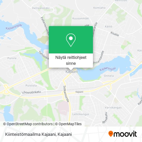 Kiinteistömaailma Kajaani kartta