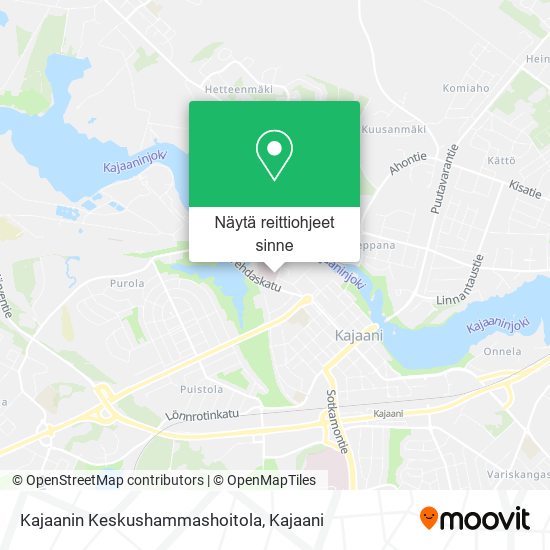 Kajaanin Keskushammashoitola kartta