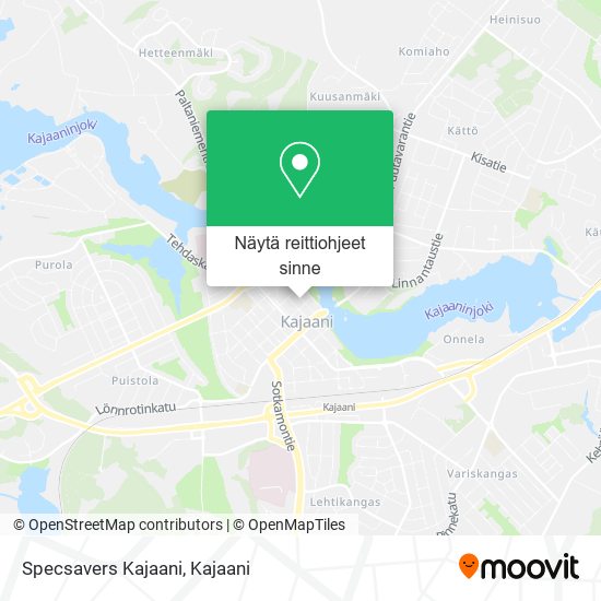 Specsavers Kajaani kartta