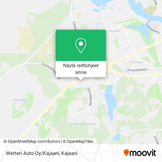 Wetteri Auto Oy/Kajaani kartta
