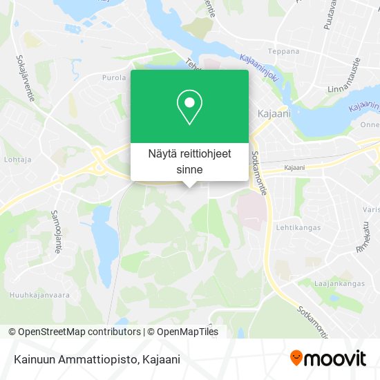 Kainuun Ammattiopisto kartta