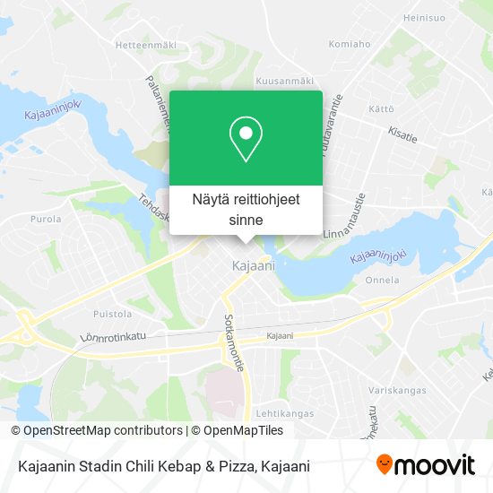 Kajaanin Stadin Chili Kebap & Pizza kartta