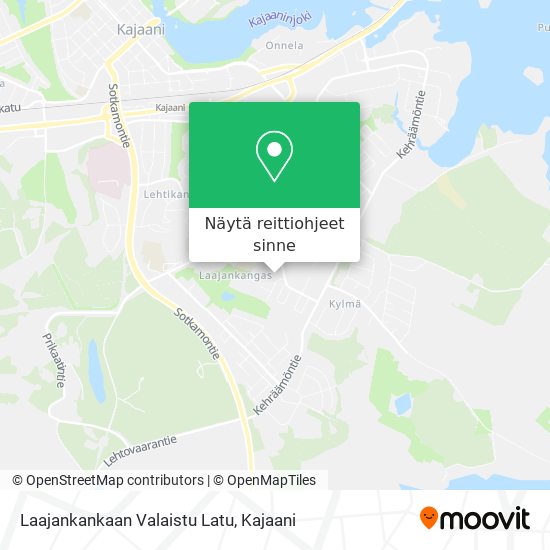 Laajankankaan Valaistu Latu kartta