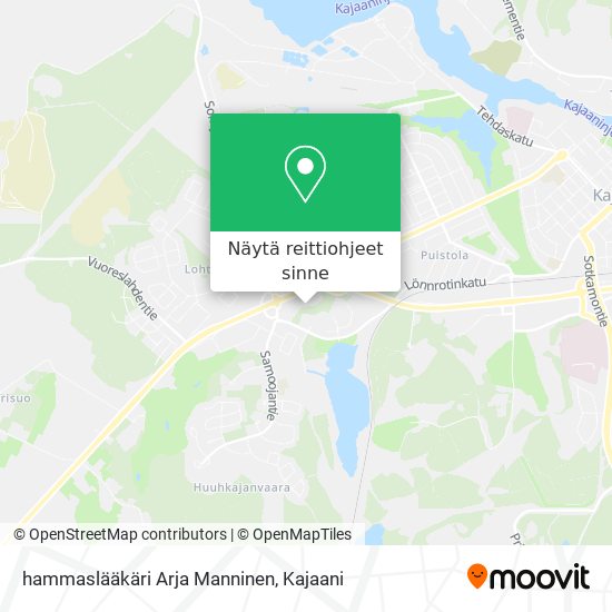 hammaslääkäri Arja Manninen kartta