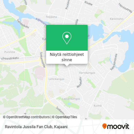 Ravintola Jussila Fan Club kartta