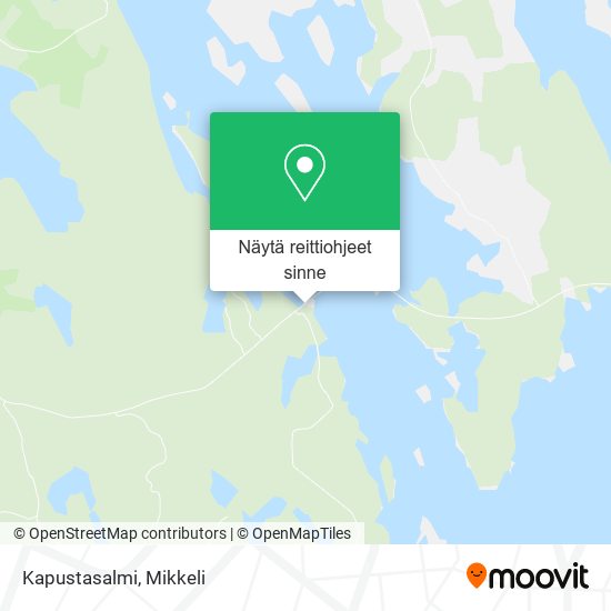 Kapustasalmi kartta