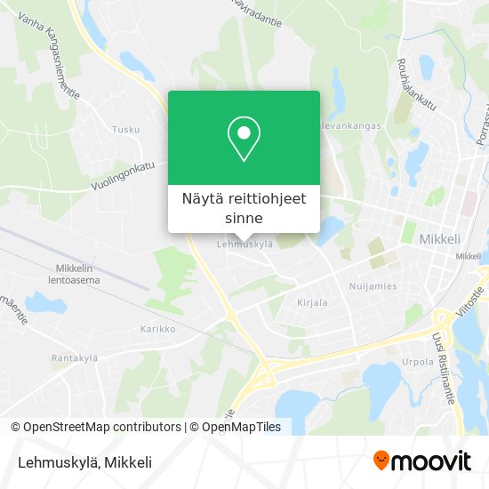 Lehmuskylä kartta