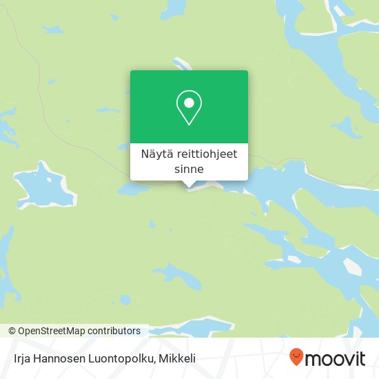 Irja Hannosen Luontopolku kartta