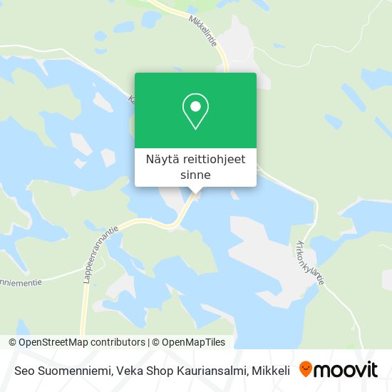 Seo Suomenniemi, Veka Shop Kauriansalmi kartta