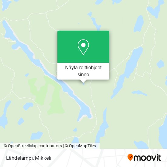 Lähdelampi kartta