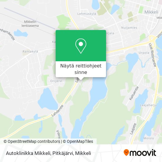 Autoklinikka Mikkeli, Pitkäjärvi kartta