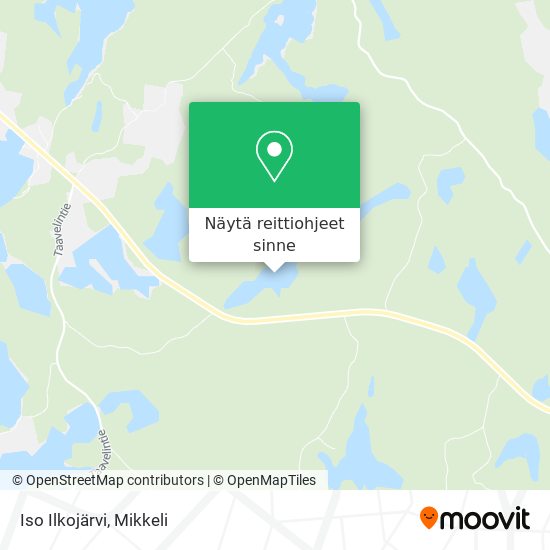 Iso Ilkojärvi kartta